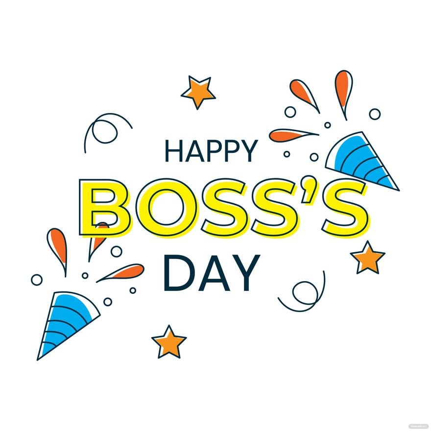 Boss' Day Celebration Vector in Illustrator, PSD, EPS, SVG, JPG, PNG