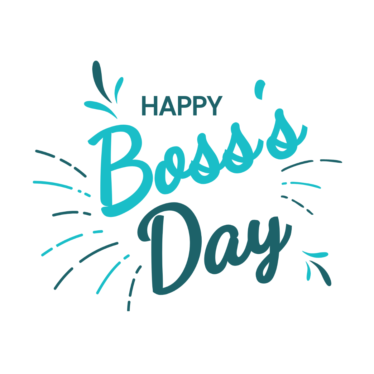 Free Boss' Day Clipart Vector Template