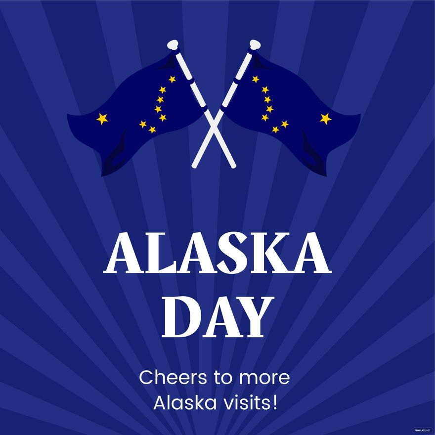 Alaska Day Poster Vector