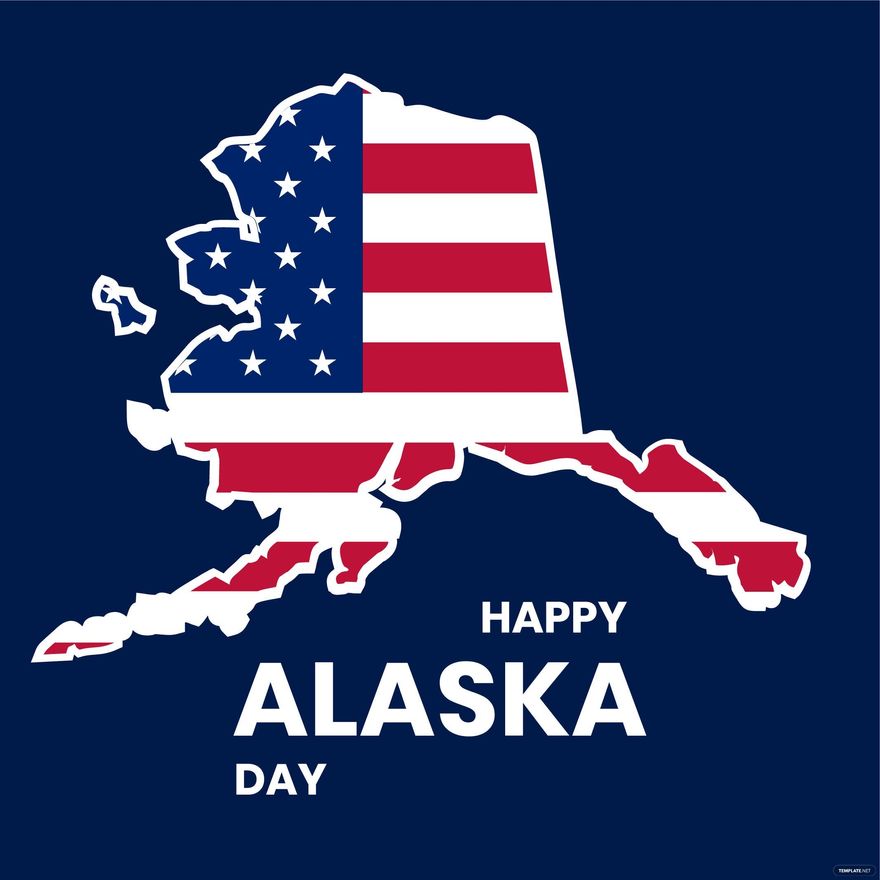 Free Happy Alaska Day Vector