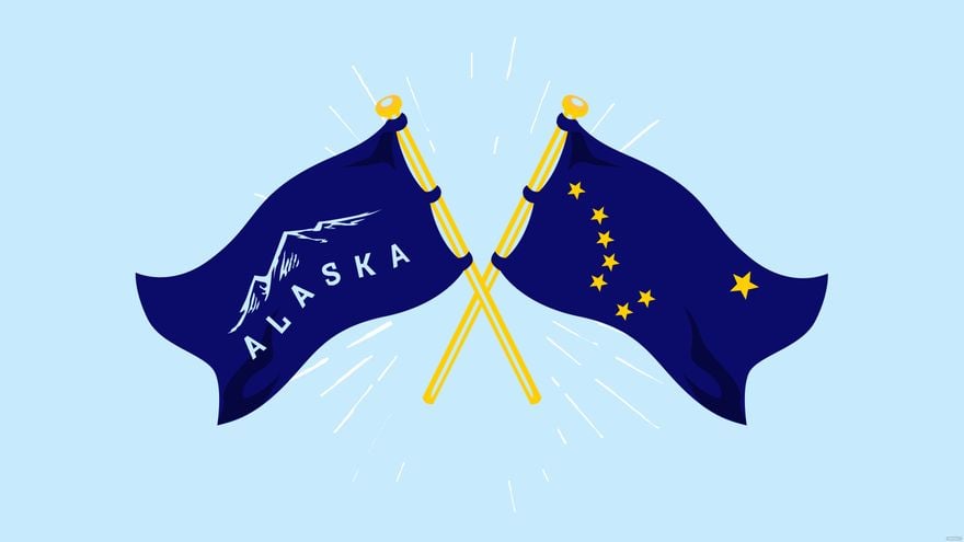 Free Alaska Day Banner Background