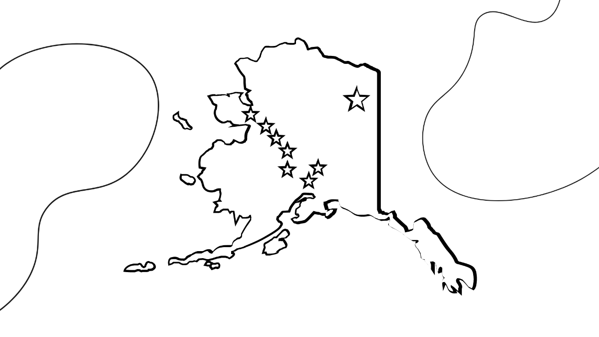 Alaska Day Drawing Background