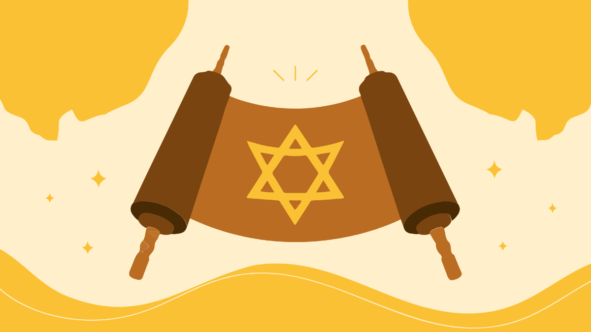 Happy Simchat Torah Background Template
