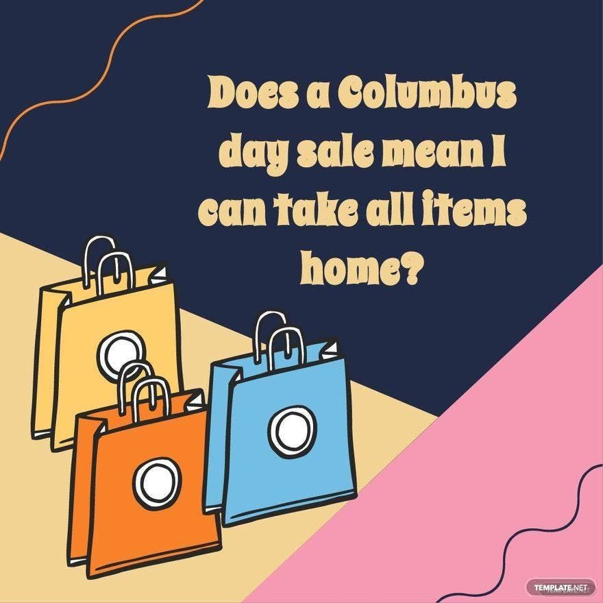 Columbus Day Meme Vector