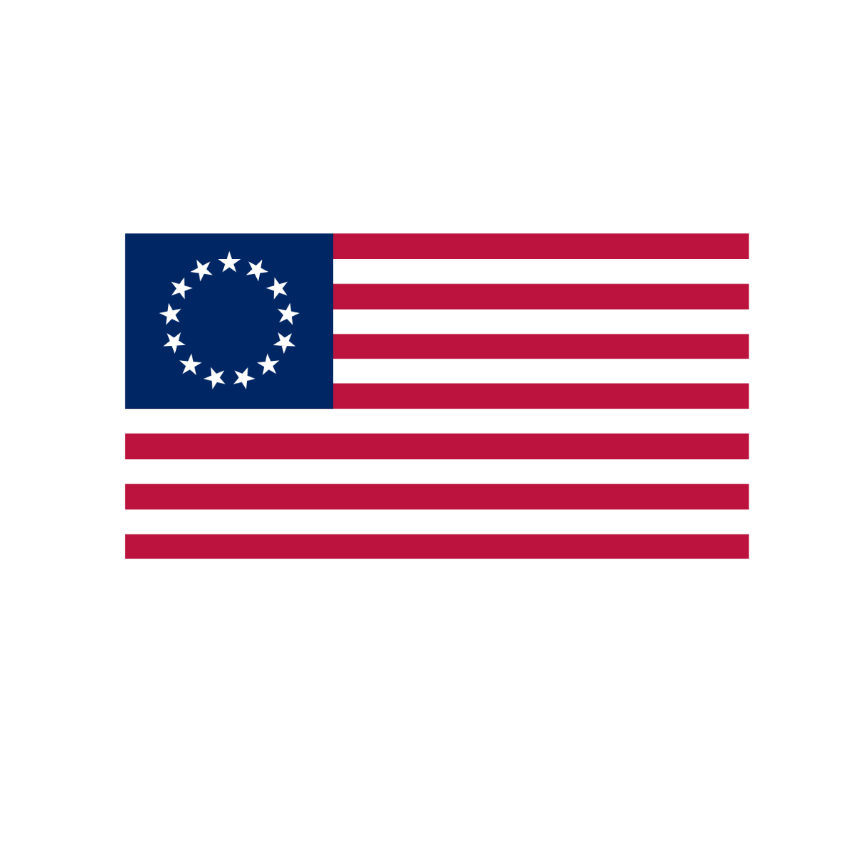 American Flag Circle Stars Clipart Template