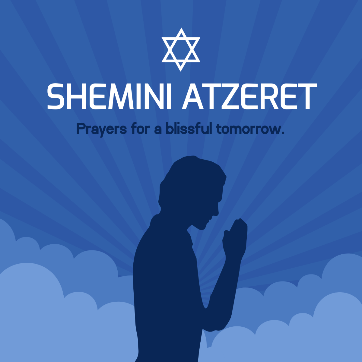 Free Shemini Atzeret Poster Vector Template