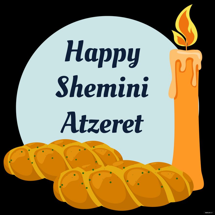 Free Happy Shemini Atzeret Illustration