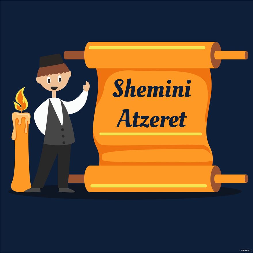 Free Shemini Atzeret Illustration