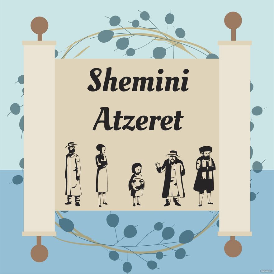FREE Shemini Atzeret Vector Image Download in Illustrator,