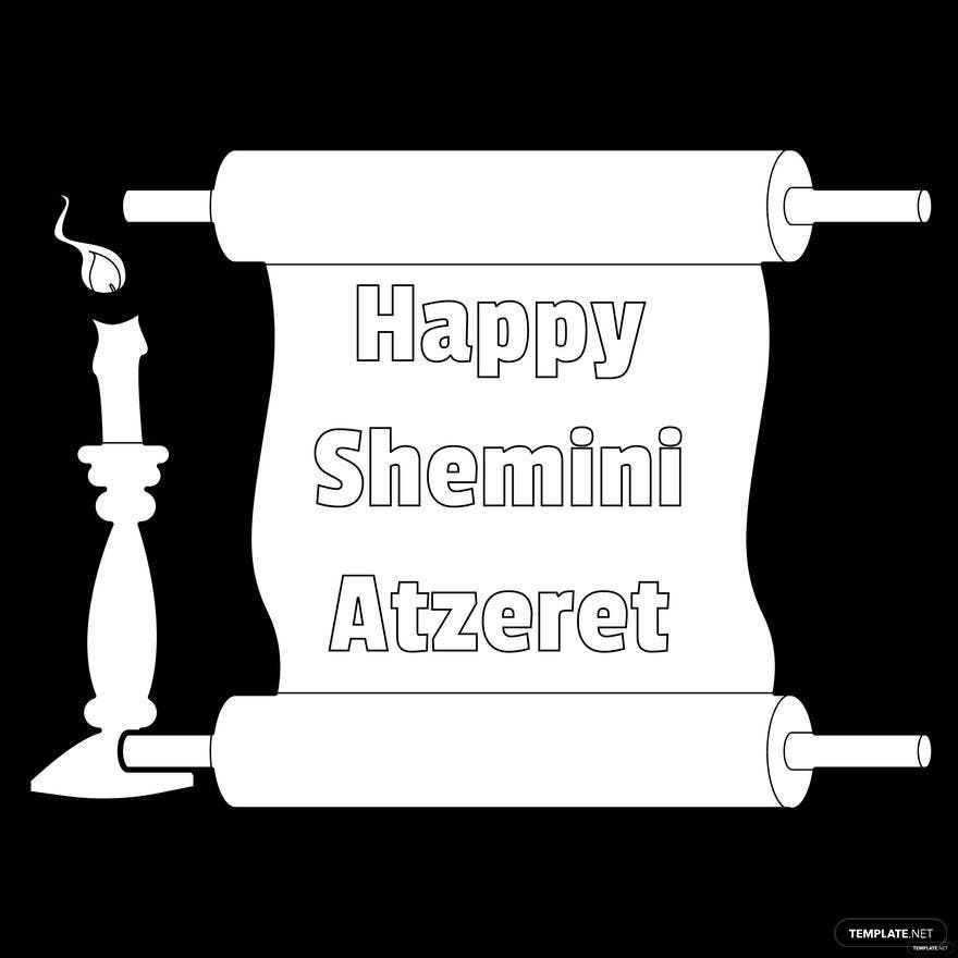Free Shemini Atzeret Drawing Vector