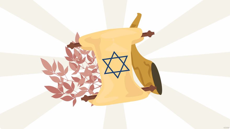 Free Simchat Torah Design Background in PDF, Illustrator, PSD, EPS, SVG, JPG, PNG