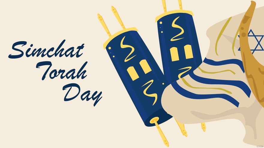 Free Simchat Torah Day Background in PDF, Illustrator, PSD, EPS, SVG, JPG, PNG