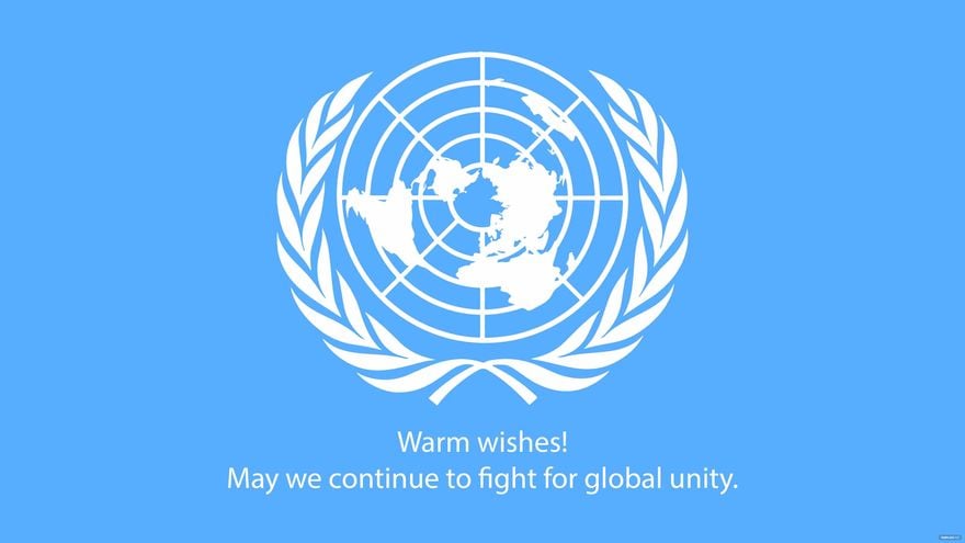 Free United Nations Day Wishes Background in PDF, Illustrator, PSD, EPS, SVG, JPG, PNG