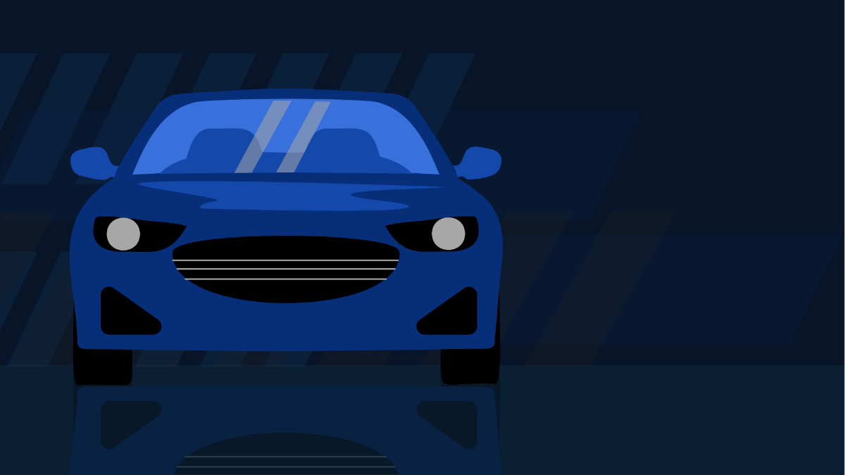 Blue Car Background Template