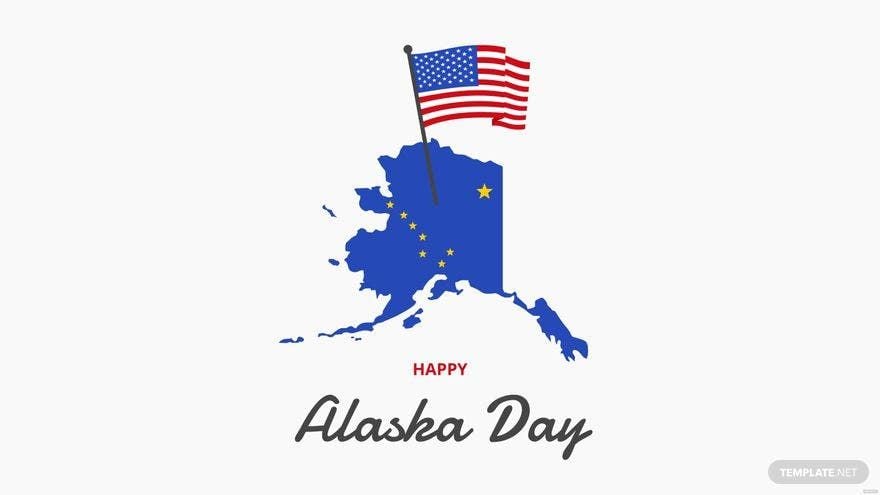 Free Happy Alaska Day Background