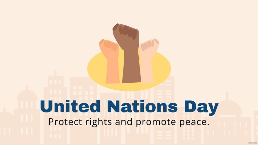 United Nations Day Flyer Background