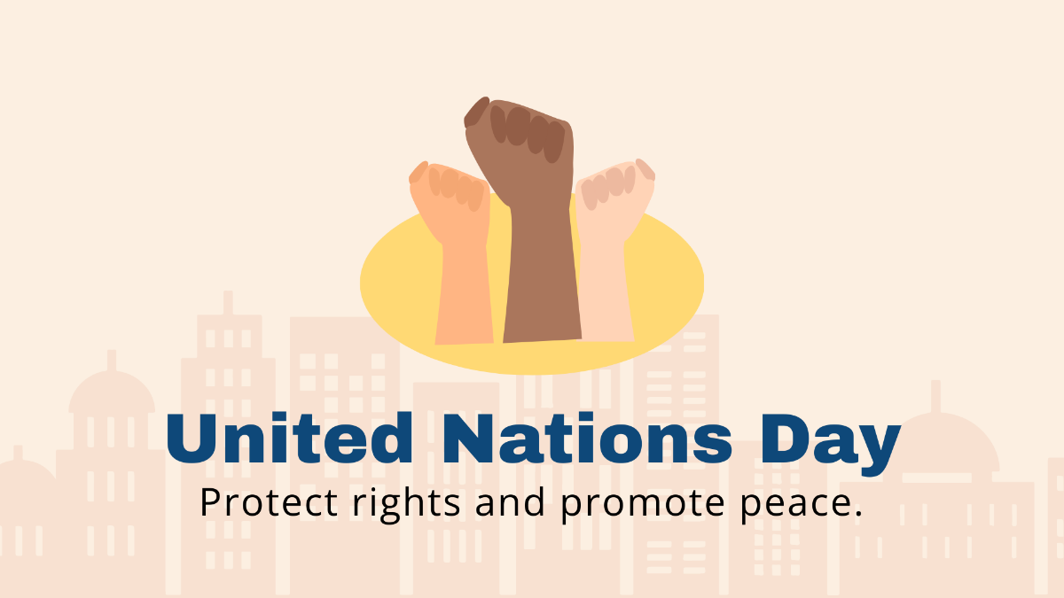 Free United Nations Day Flyer Background