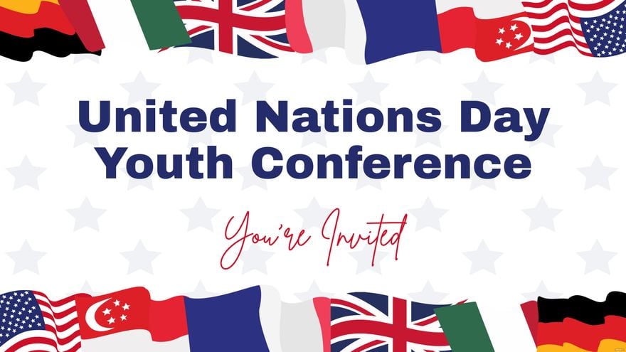 United Nations Day Invitation Background