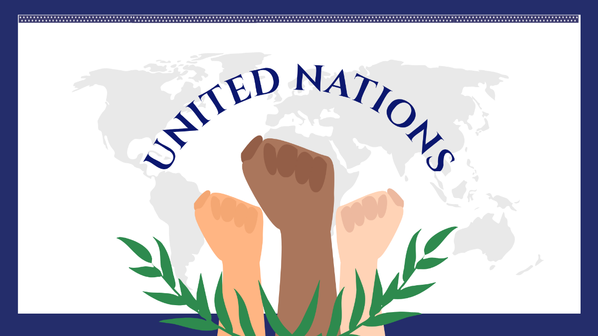 Happy United Nations Day Background Template