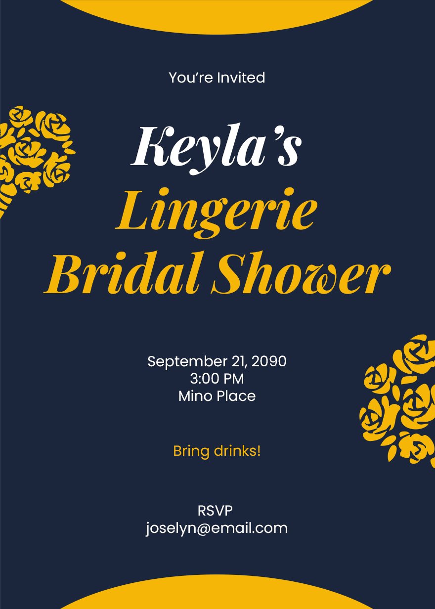 Lingerie Bridal Shower Invitation