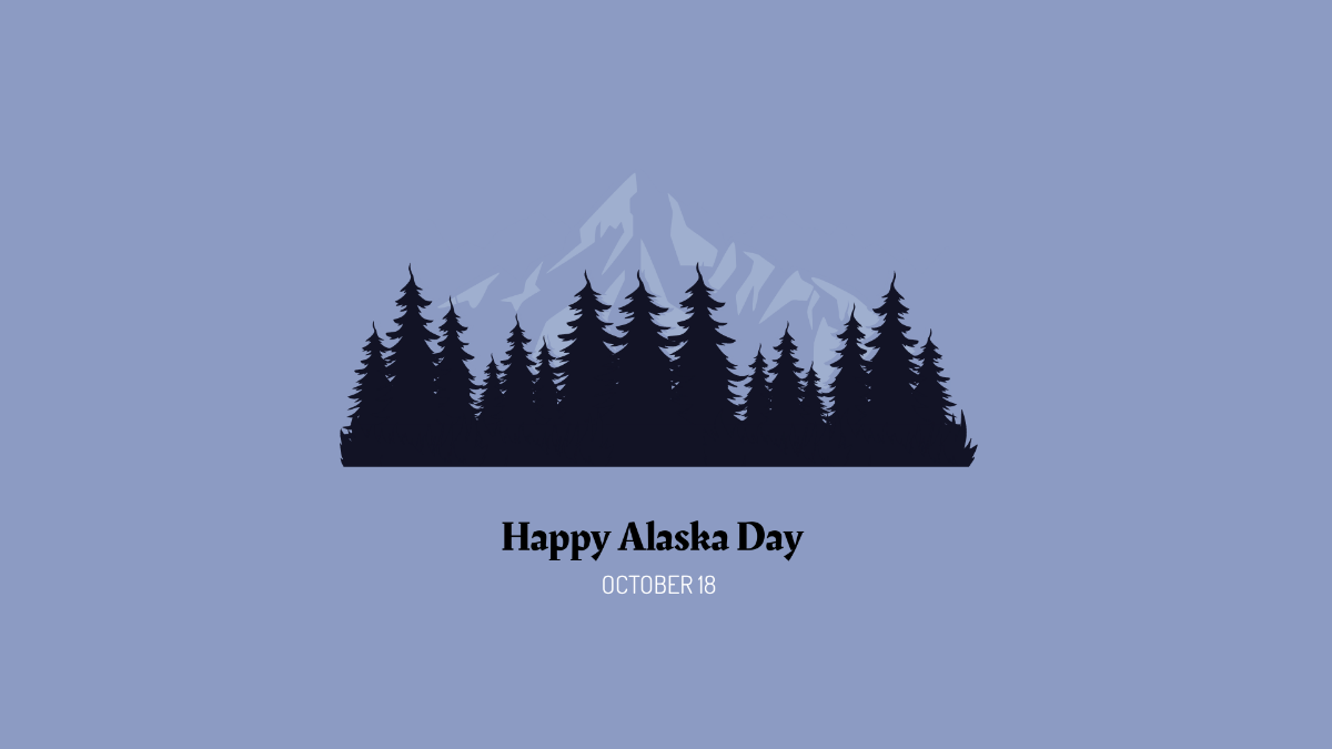 Free High Resolution Alaska Day Background Template
