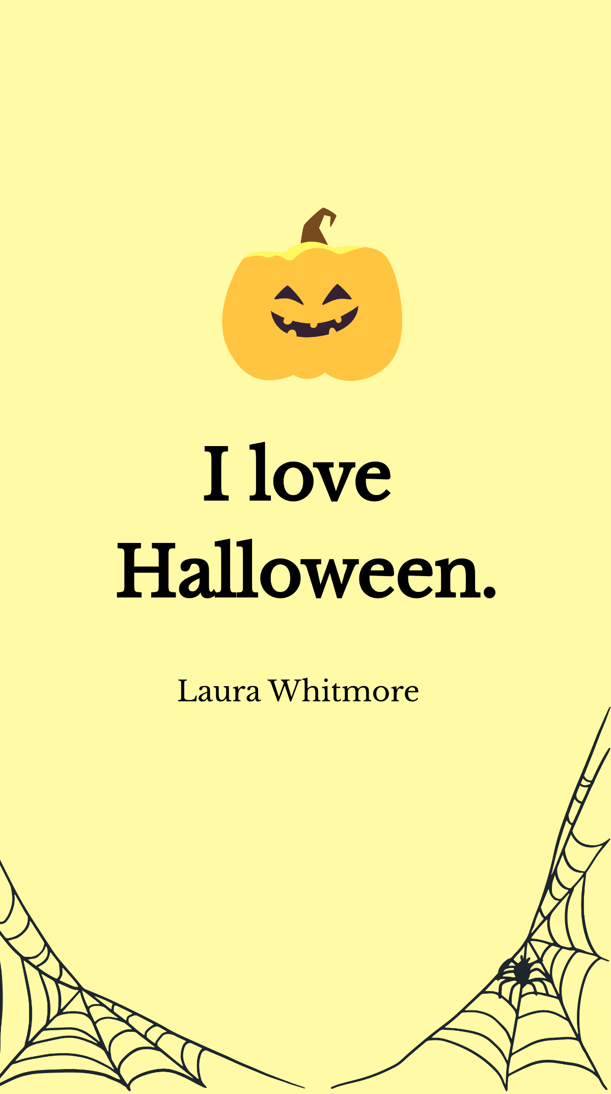 Laura Whitmore- I love Halloween.  Template