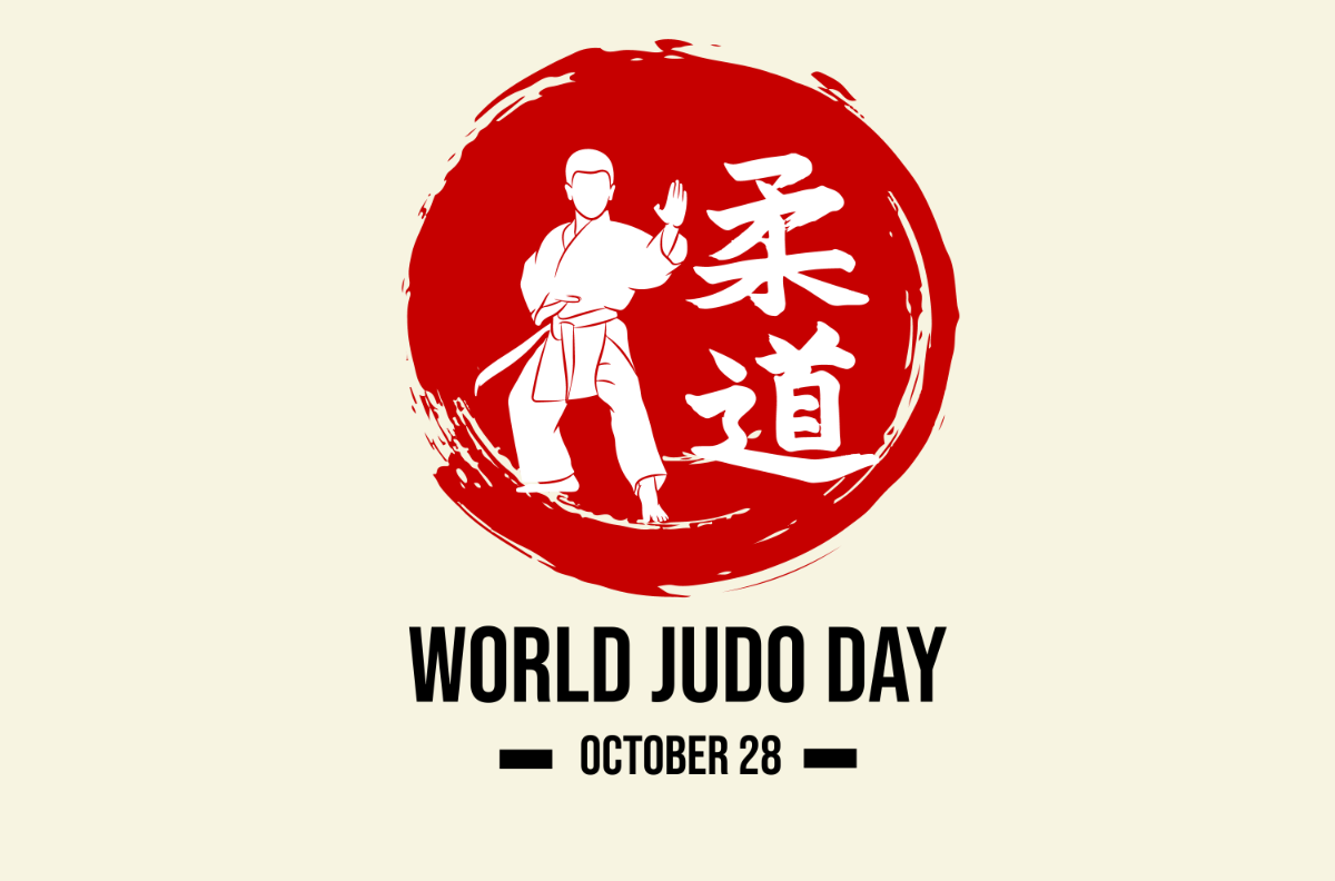 Free World Judo Day Banner Template
