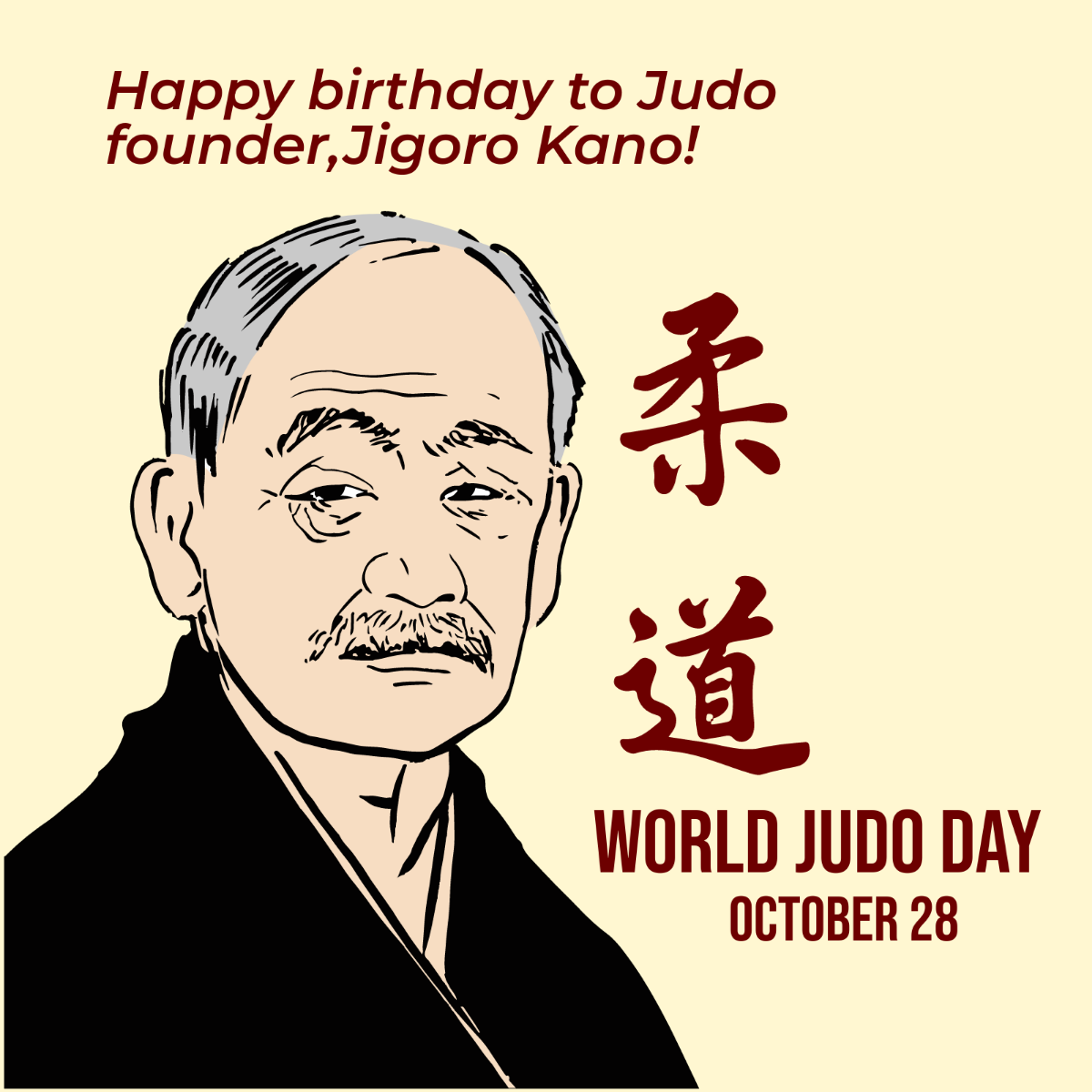 World Judo Day Whatsapp Post Template