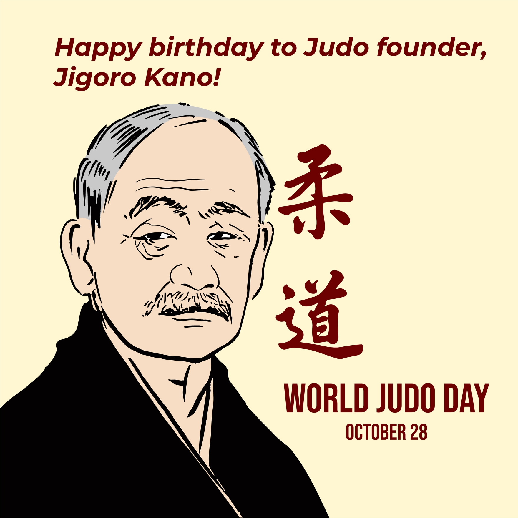 Free World Judo Day Whatsapp Post