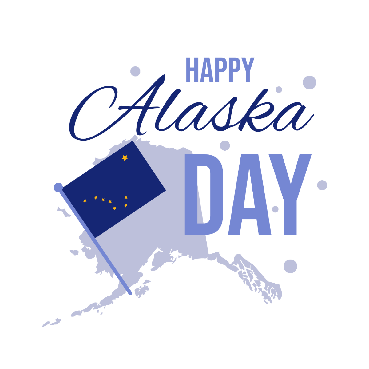 Free Alaska Day Clipart Vector Template