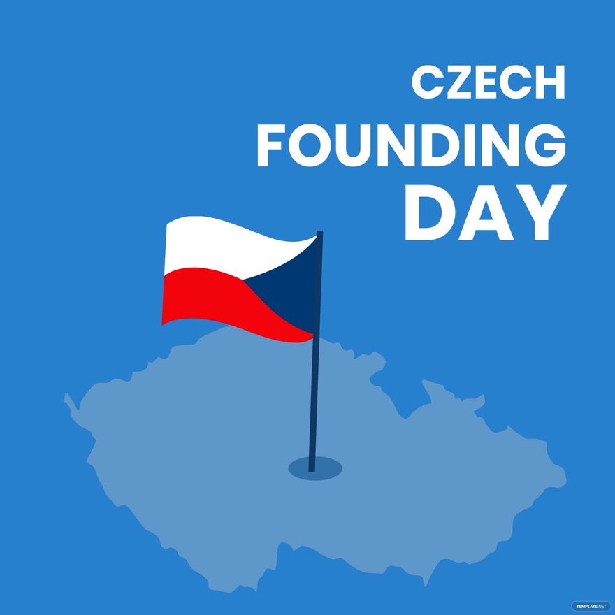 Czech Founding Day Vector