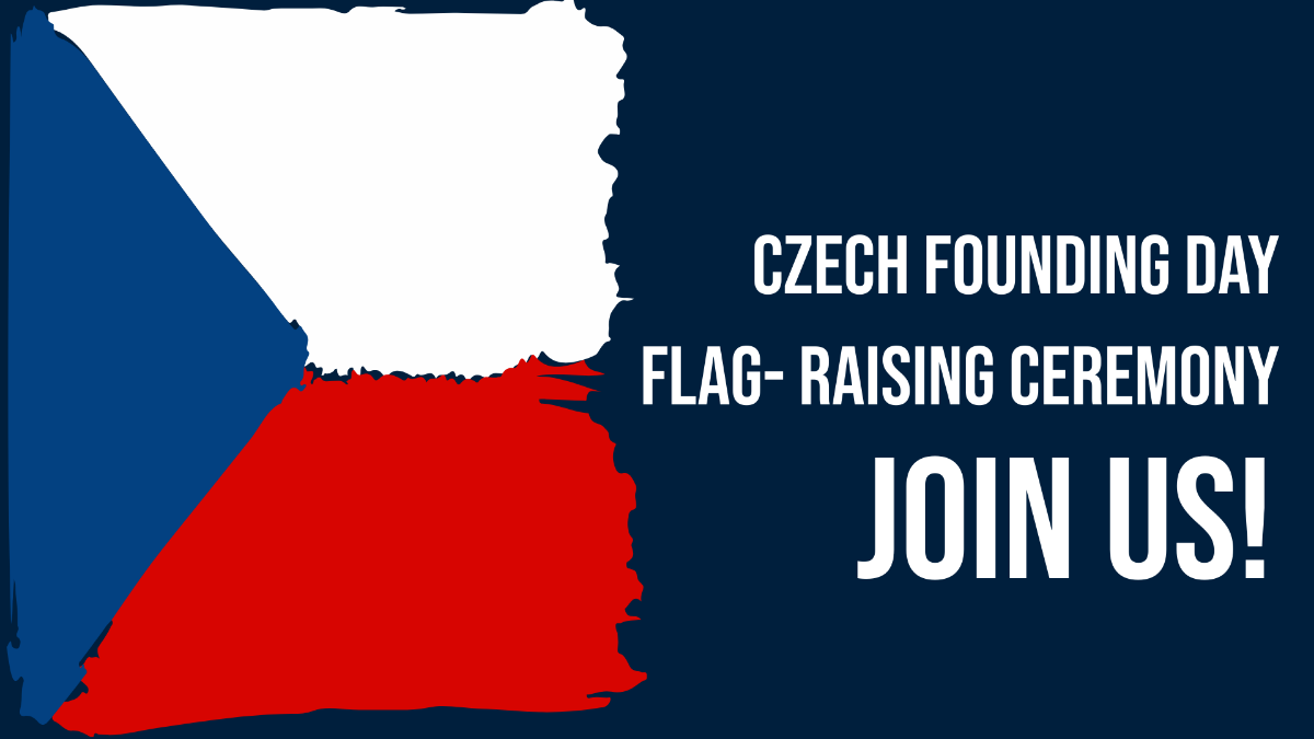 Free Czech Founding Day Invitation Background Template