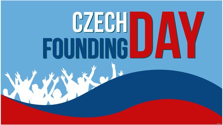 Czech Founding Day Background