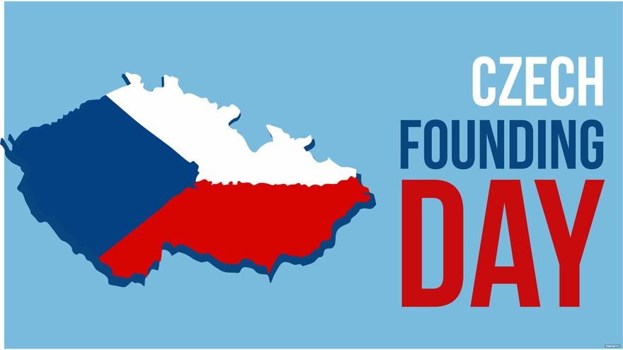 High Resolution Czech Founding Day Background