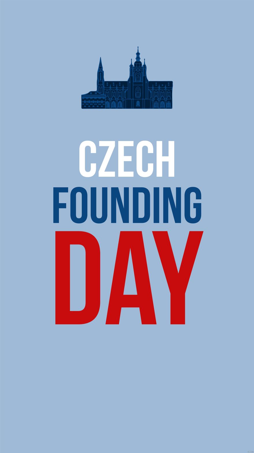 Free Czech Founding Day iPhone Background in PDF, Illustrator, PSD, EPS, SVG, JPG, PNG