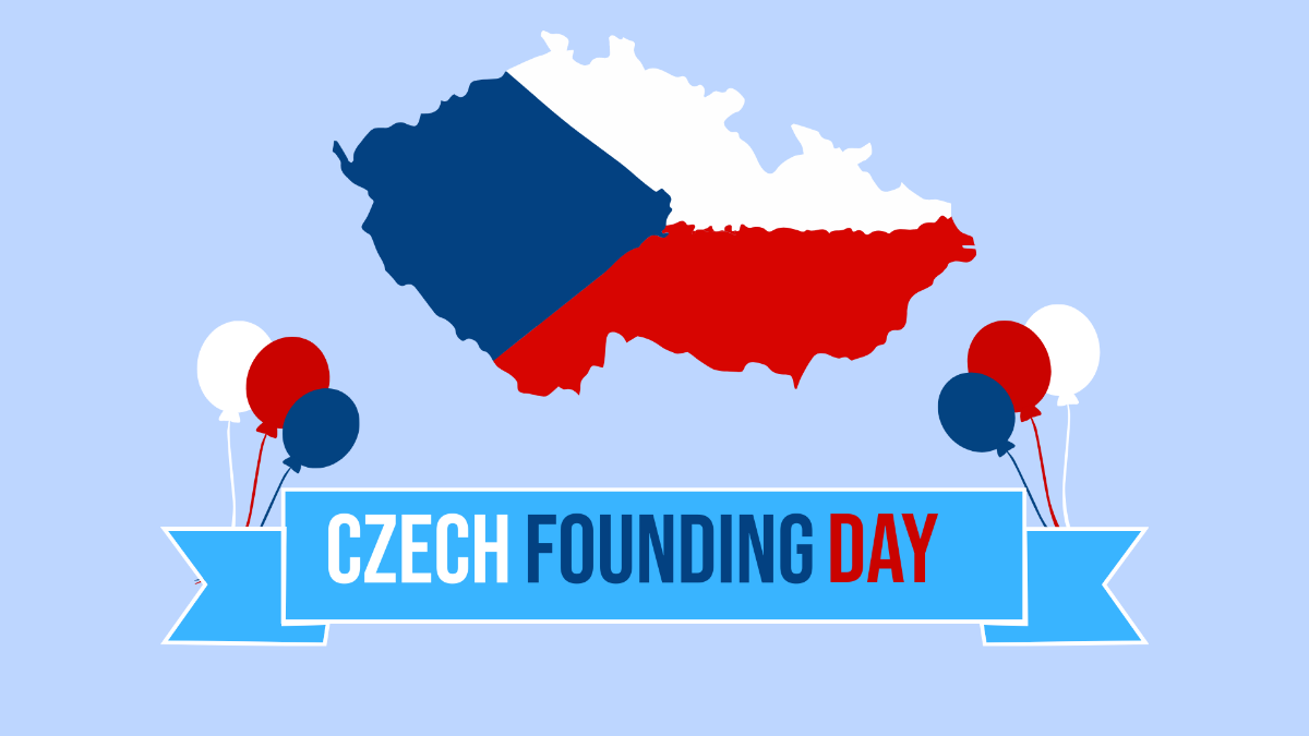 Free Czech Founding Day Image Background Template