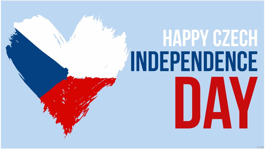 Free Czech Founding Day Banner Background