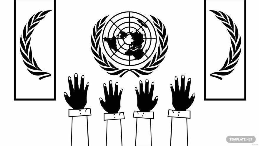 Free United Nations Day Drawing Background in PDF, Illustrator, PSD, EPS, SVG, JPG, PNG