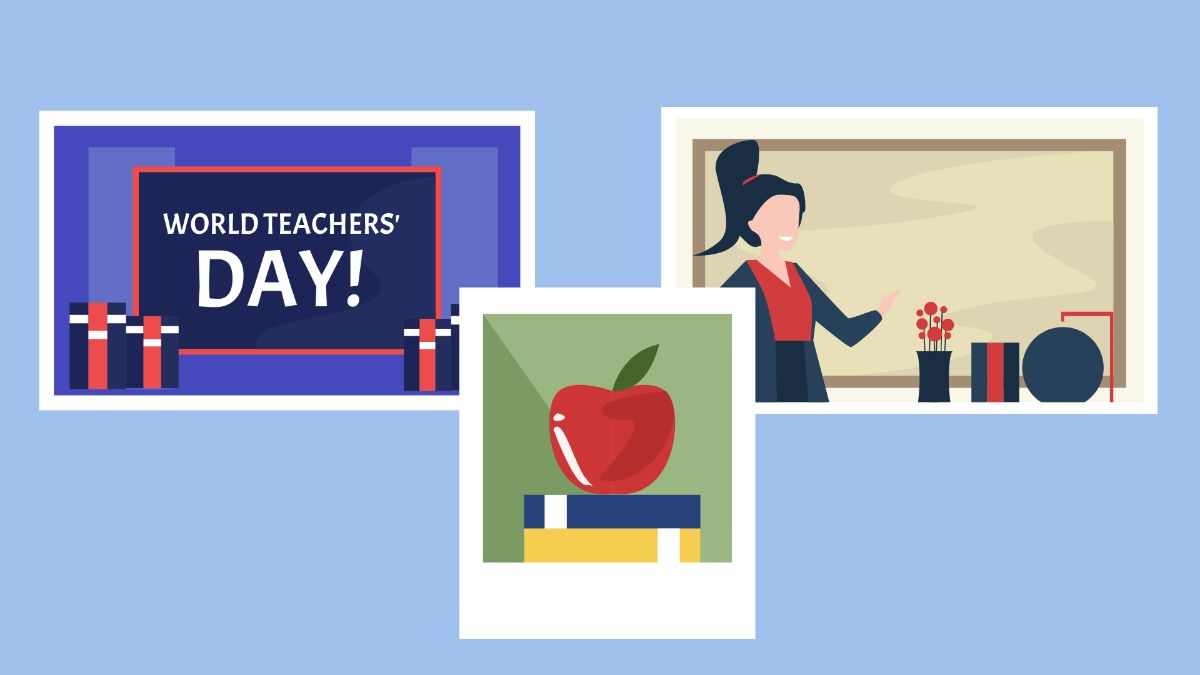 World Teachers’ Day Photos Background Template