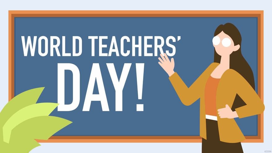 World Teachers’ Day Banner Background