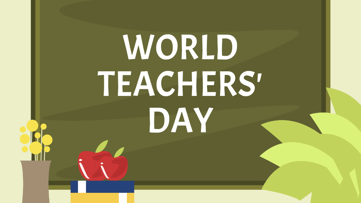 World Teachers’ Day Design Background Template