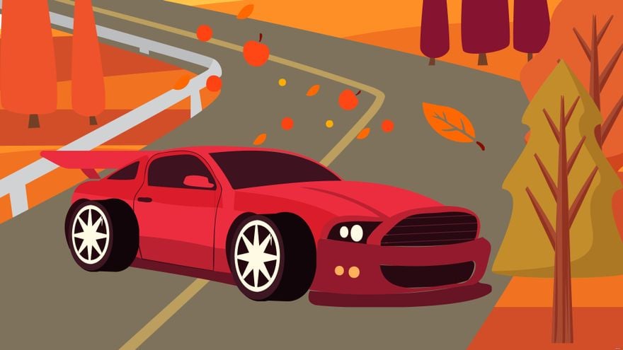 Free Red Car Background in Illustrator, EPS, SVG, JPG, PNG