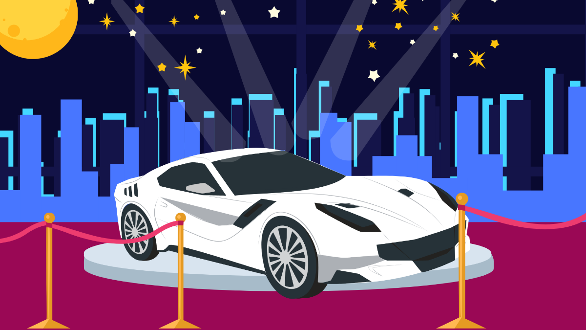 Sports Car Background Template