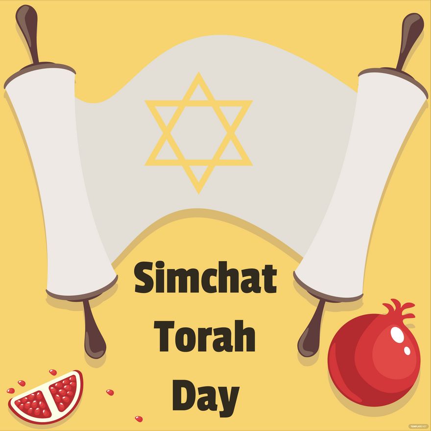 Free Simchat Torah Day Vector in Illustrator, PSD, EPS, SVG, JPG, PNG
