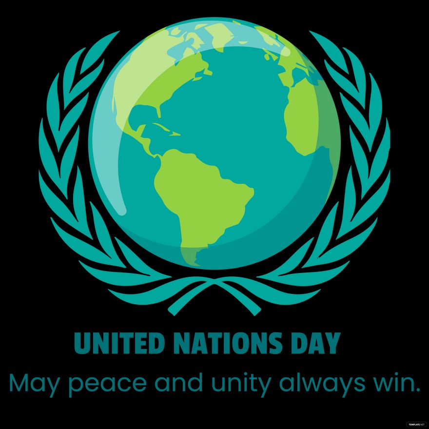Free United Nations Day Wishes Vector in Illustrator, PSD, EPS, SVG, JPG, PNG