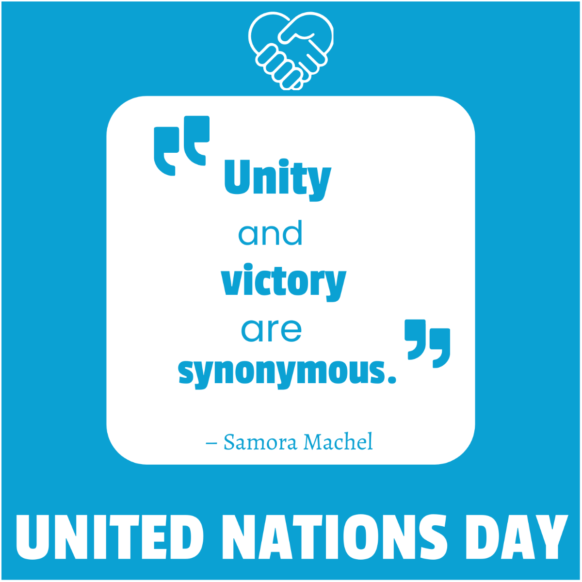 Free United Nations Day Quote Vector Template