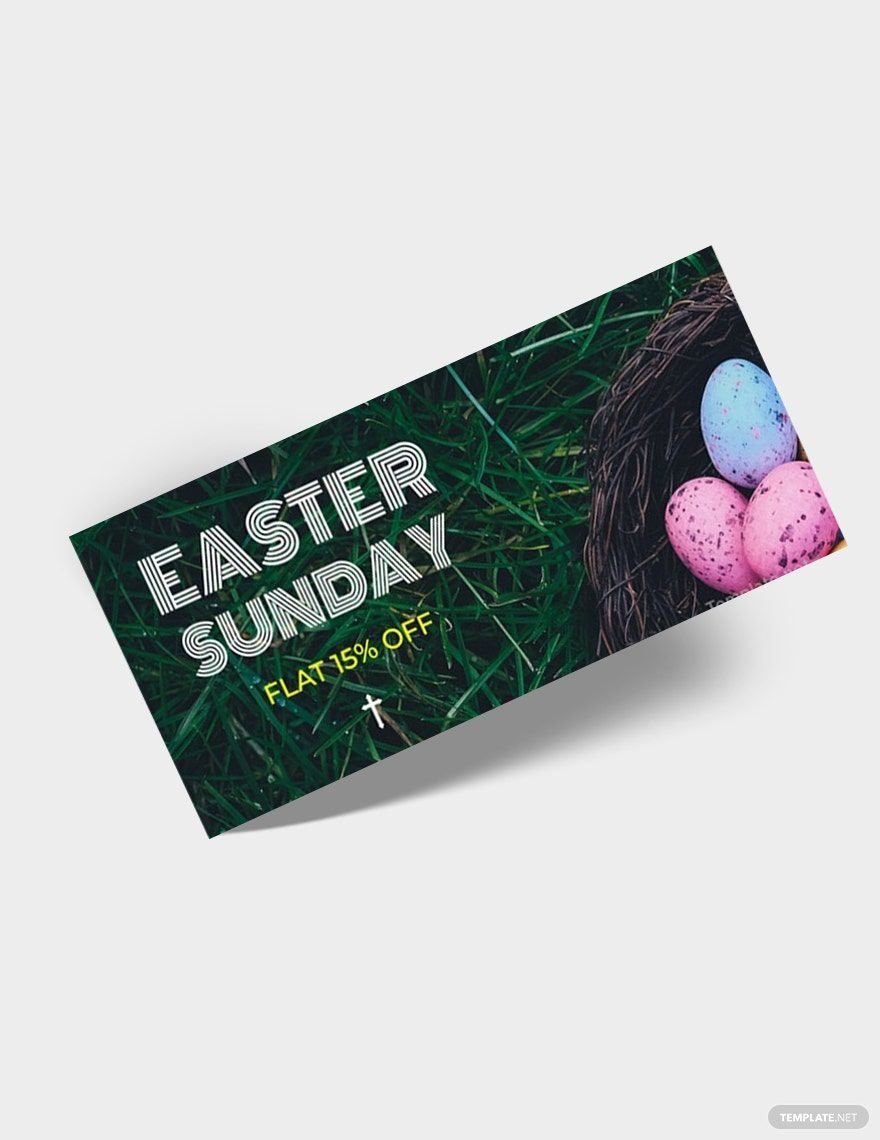 Easter Sunday Voucher Template