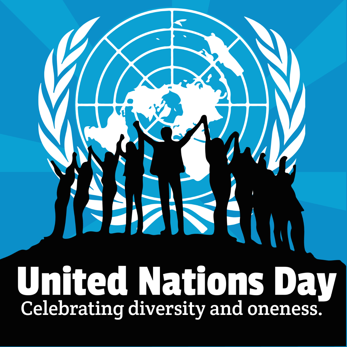 United Nations Day Flyer Vector Template