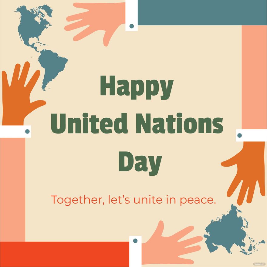 Free United Nations Day Greeting Card Vector in Illustrator, PSD, EPS, SVG, JPG, PNG