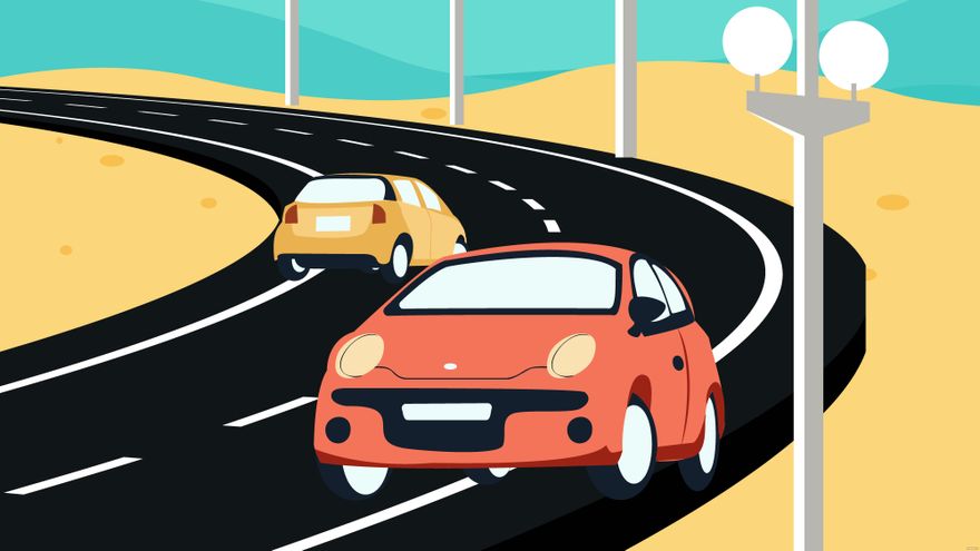 Car Driving On Road icon PNG and SVG Vector Free Download